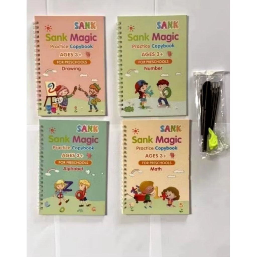 

Buku Latihan SANK Magic Viral 4 in 1 | 1 Set Isi 4 Buku + Pulpen & Refill