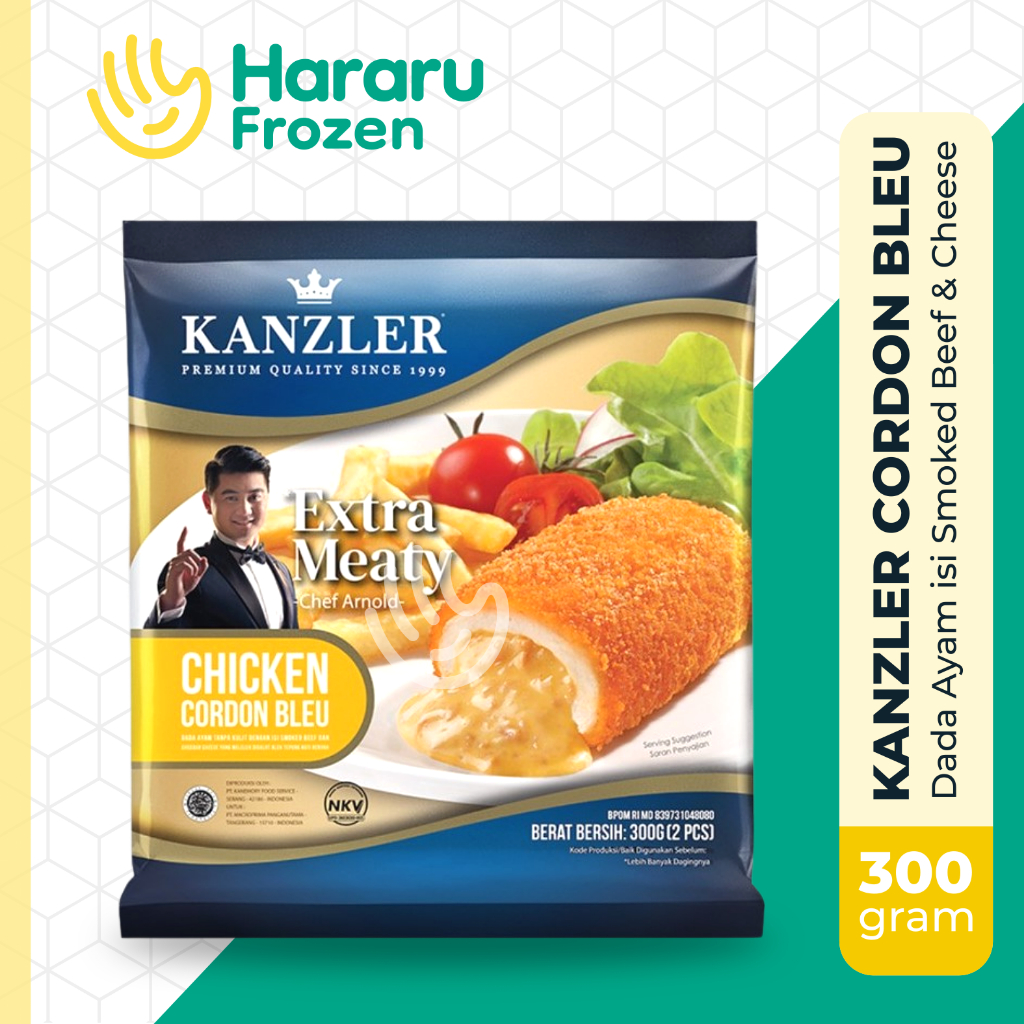 

Kanzler Chicken Cordon Bleu | Dada Ayam Isi Smoked Beef Cheese 300gr
