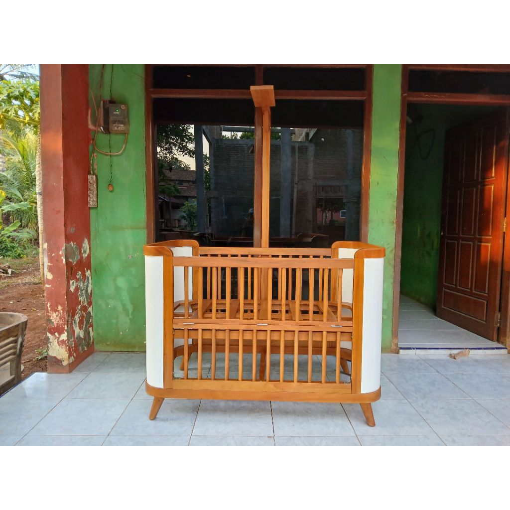 box bayi modern ranjang tidur bayi baby box baby crib temapt tidur bayi  kayu baby box ranjang tidur
