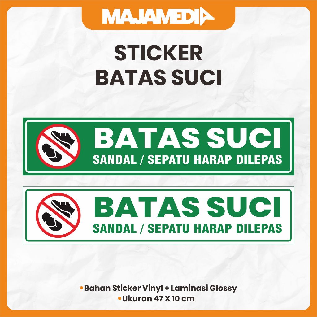 

STIKER BATAS SUCI