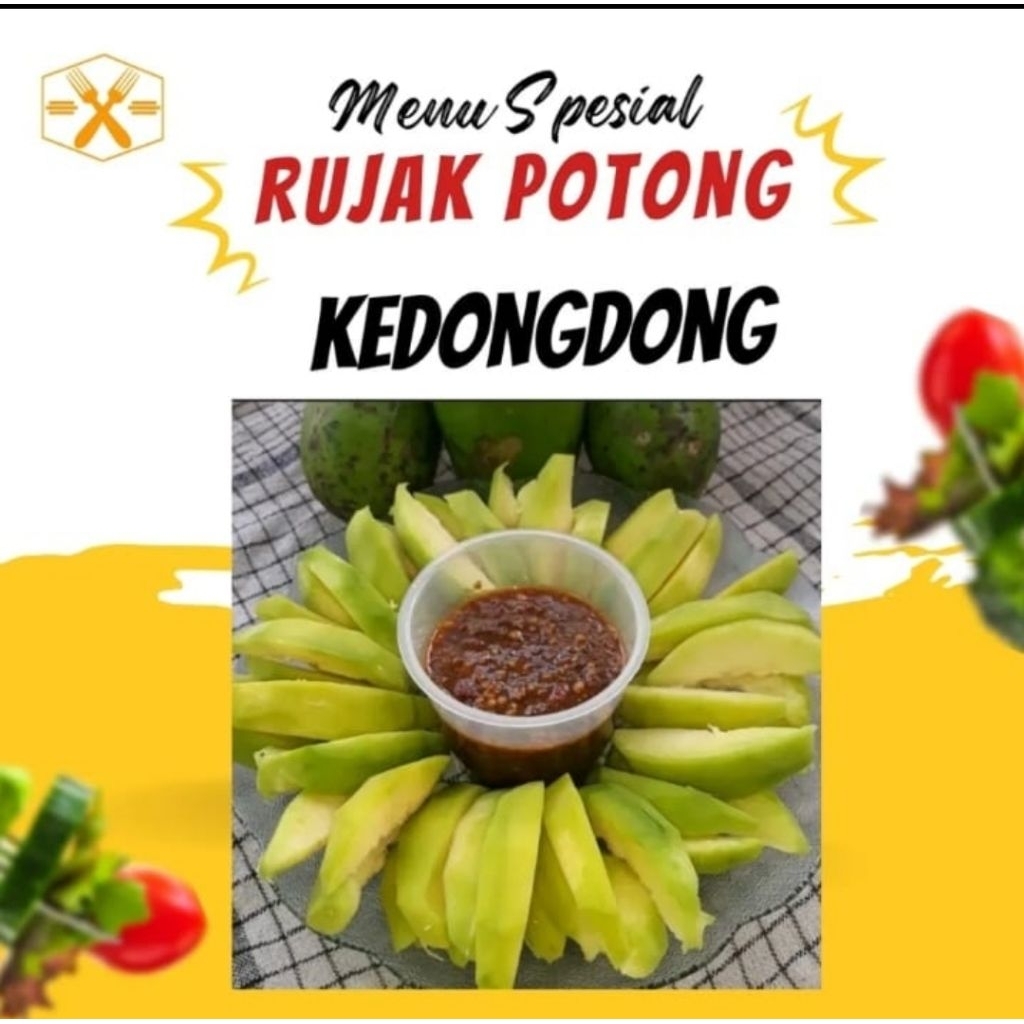 

RUJAK KEDONDONG 1KG FRESH + BUMBU SAMBAL RUJAK SPESIAL | RENYAH & ASAM MANIS PEDAS