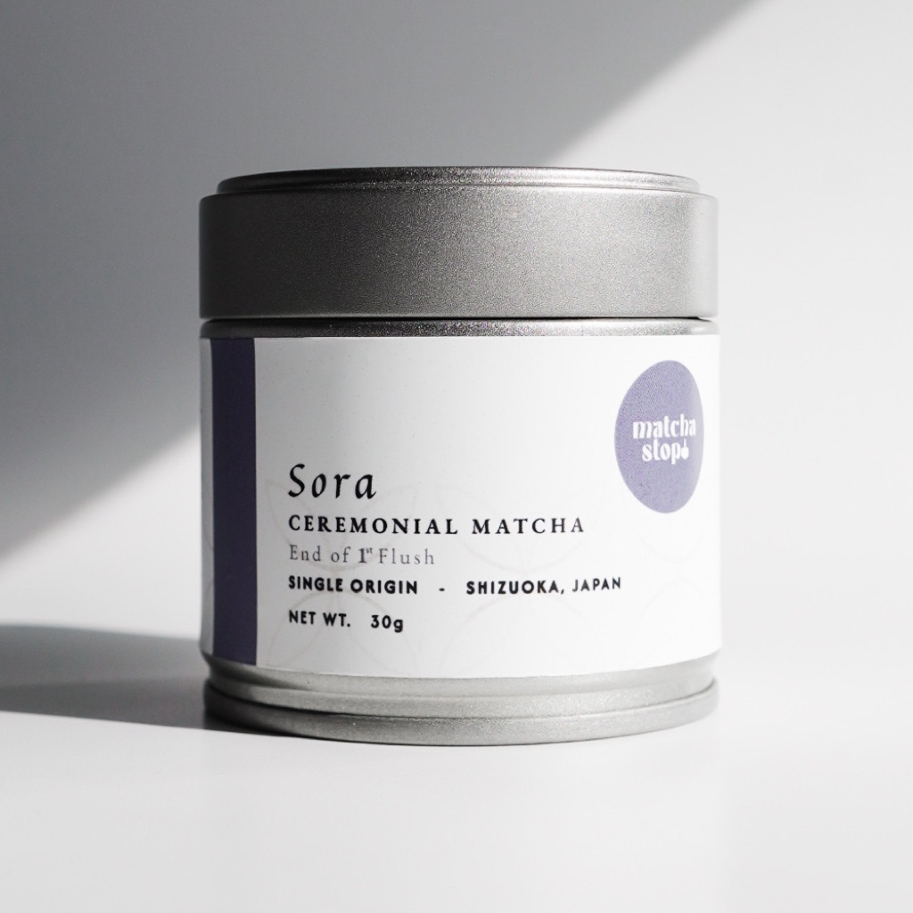 

READY Matcha Ceremonial Grade SORA 30g Tincan 30g Repack 8g Repack - MatchaStop!