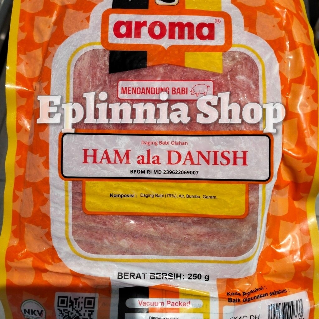 

Aroma Ham Ala Danish 250 gr - Daging Babi Olahan
