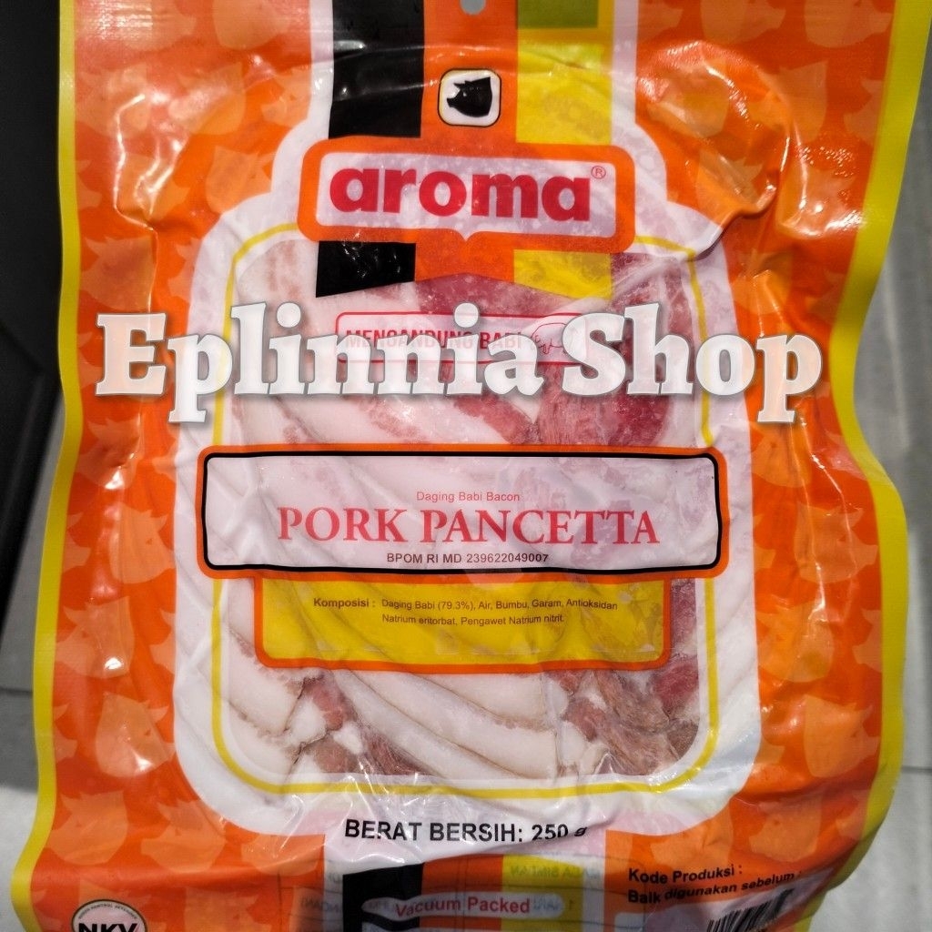 

Aroma Pork Panceta 250 gr - Daging Babi Bacon