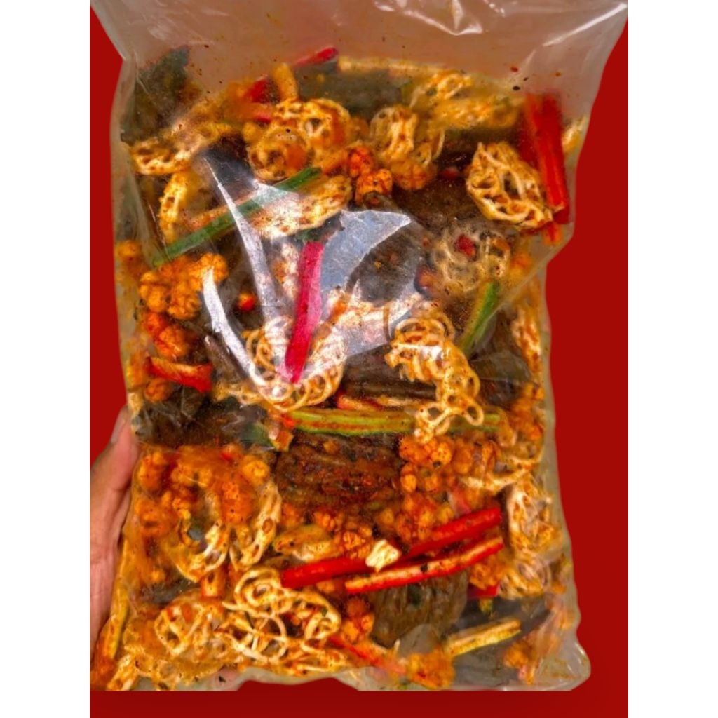 

Seblak Mix campur Krupuk pedas Manis Original Daun Jeruk 500gram