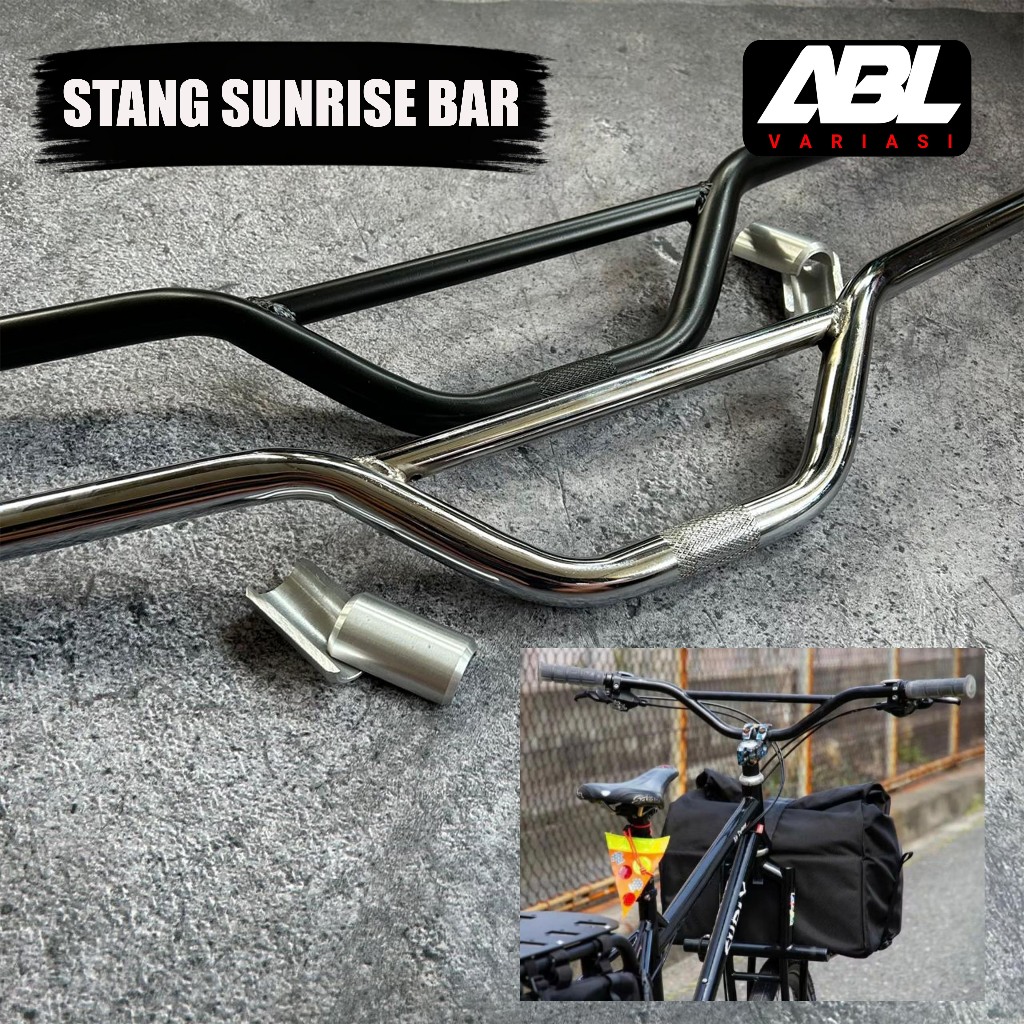 Stang Sepeda Sunrise Bar Stang Handlebar Sunrise Bar Sepeda MTB BMT