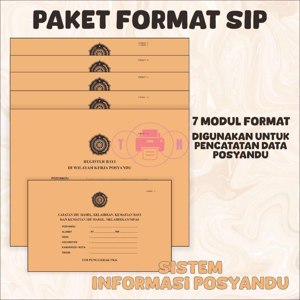 

Format SIP Posyandu 1 Paket Lengkap – Buku Register Kader PKK, Buku Posyandu Ibu Hamil & Balita