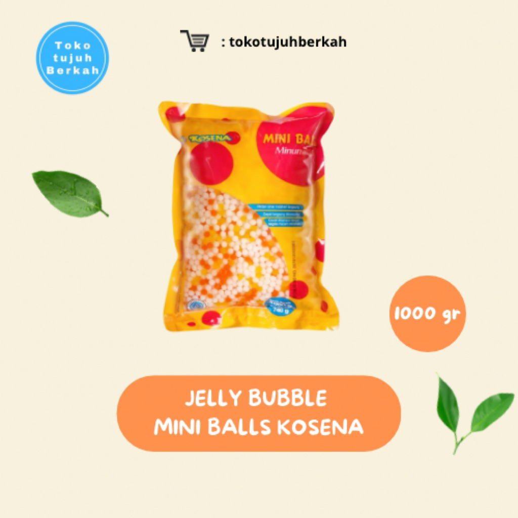 

Jelly Motif Bubble Mini Balls Bentuk Mutiara Kosena 1000 gr