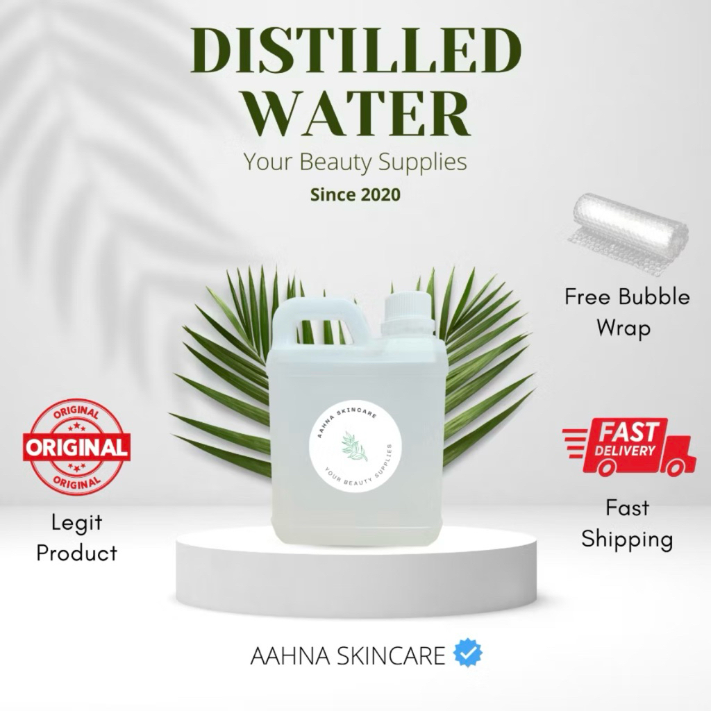 

Distilled Water Air Distilasi Aquadest Akuades Air Murni Air Suling 1 Liter