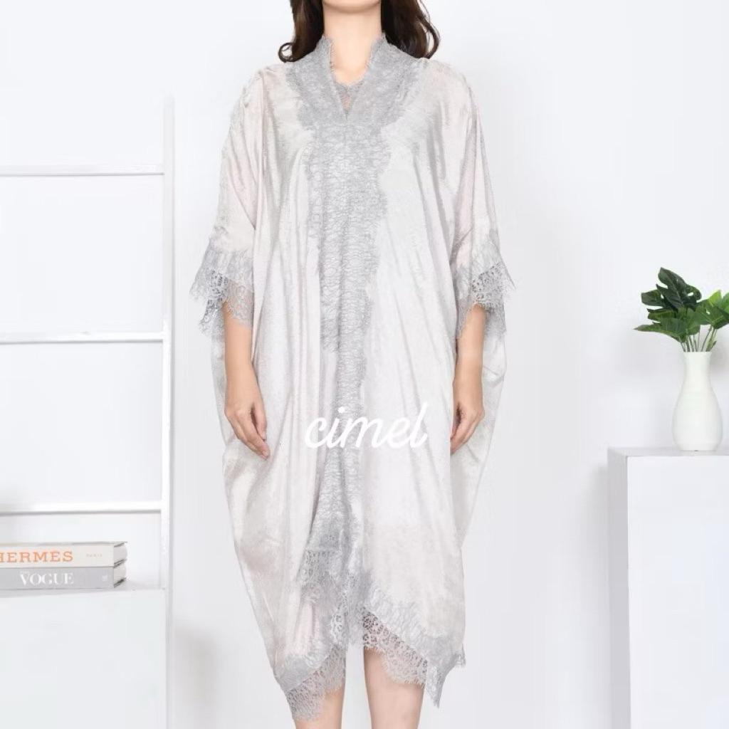 KAFTAN LACE POLOS VISCOSE || KAFTAN MIDI VISCOSE || KAFTAN RAYA
