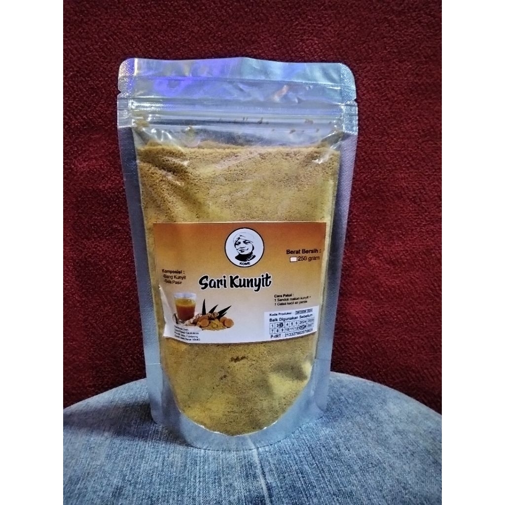 

Sari Kunyit bubuk kemasan 250 gram