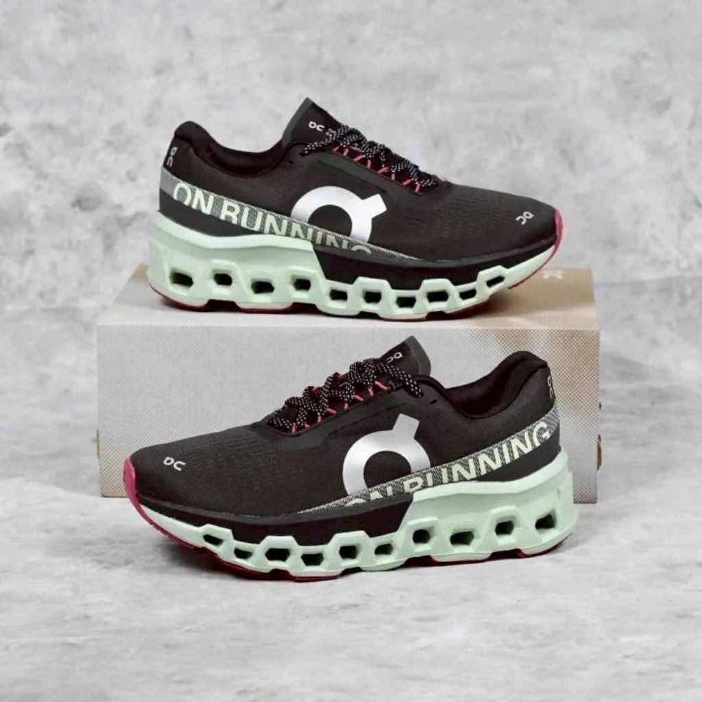 Sepatu Running OC Monster 2 Black Terlaris / Sepatu Baru