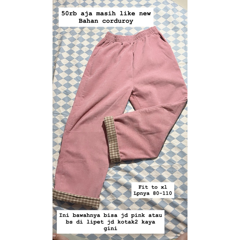 preloved celana panjang corduroy /celana corduroy