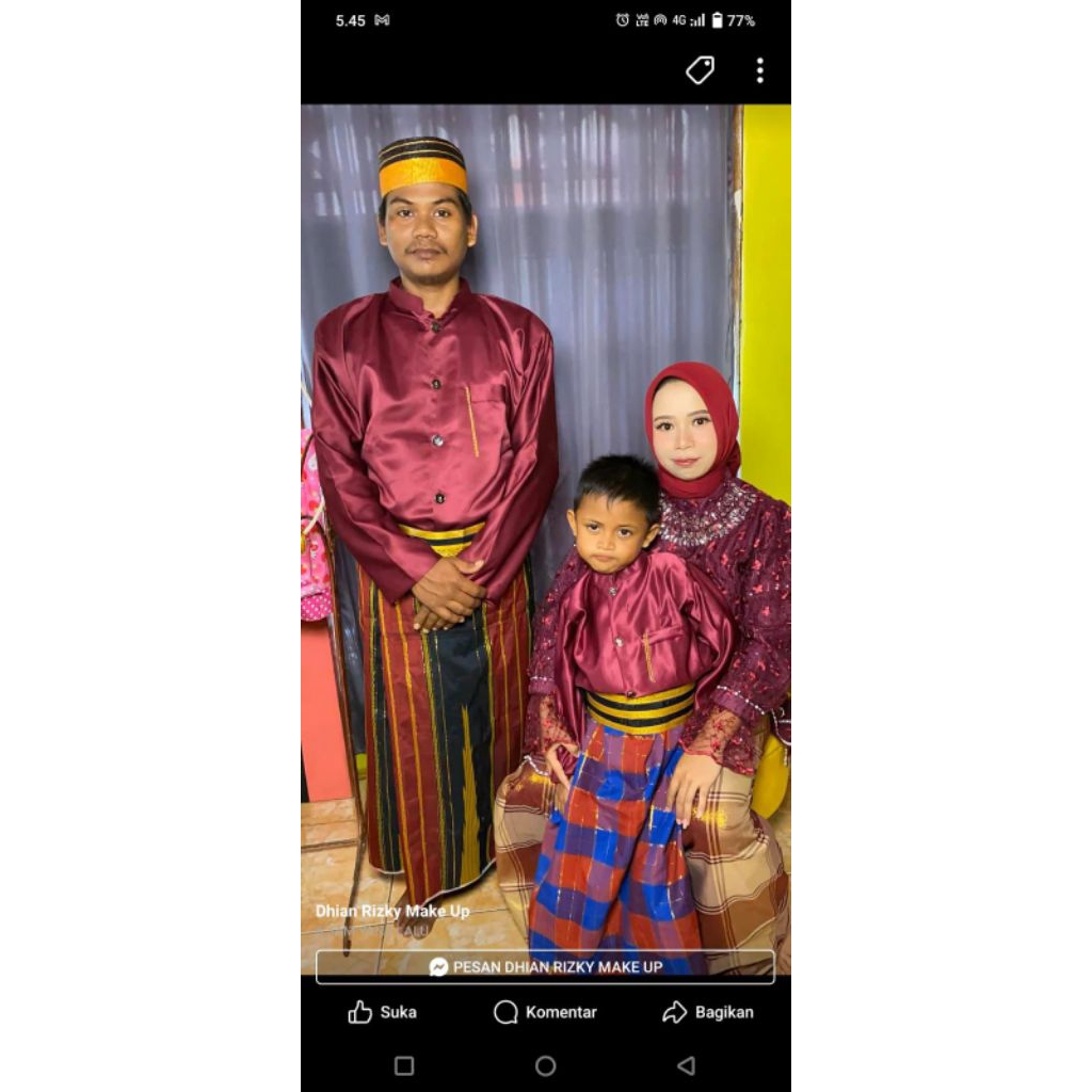 Jas tutup Dewasa premium bugis Makassar