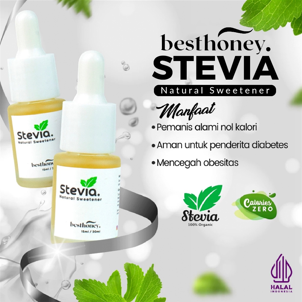 

Best Honey Stevia Pemanis Alami Tetes 30ML & 40ML