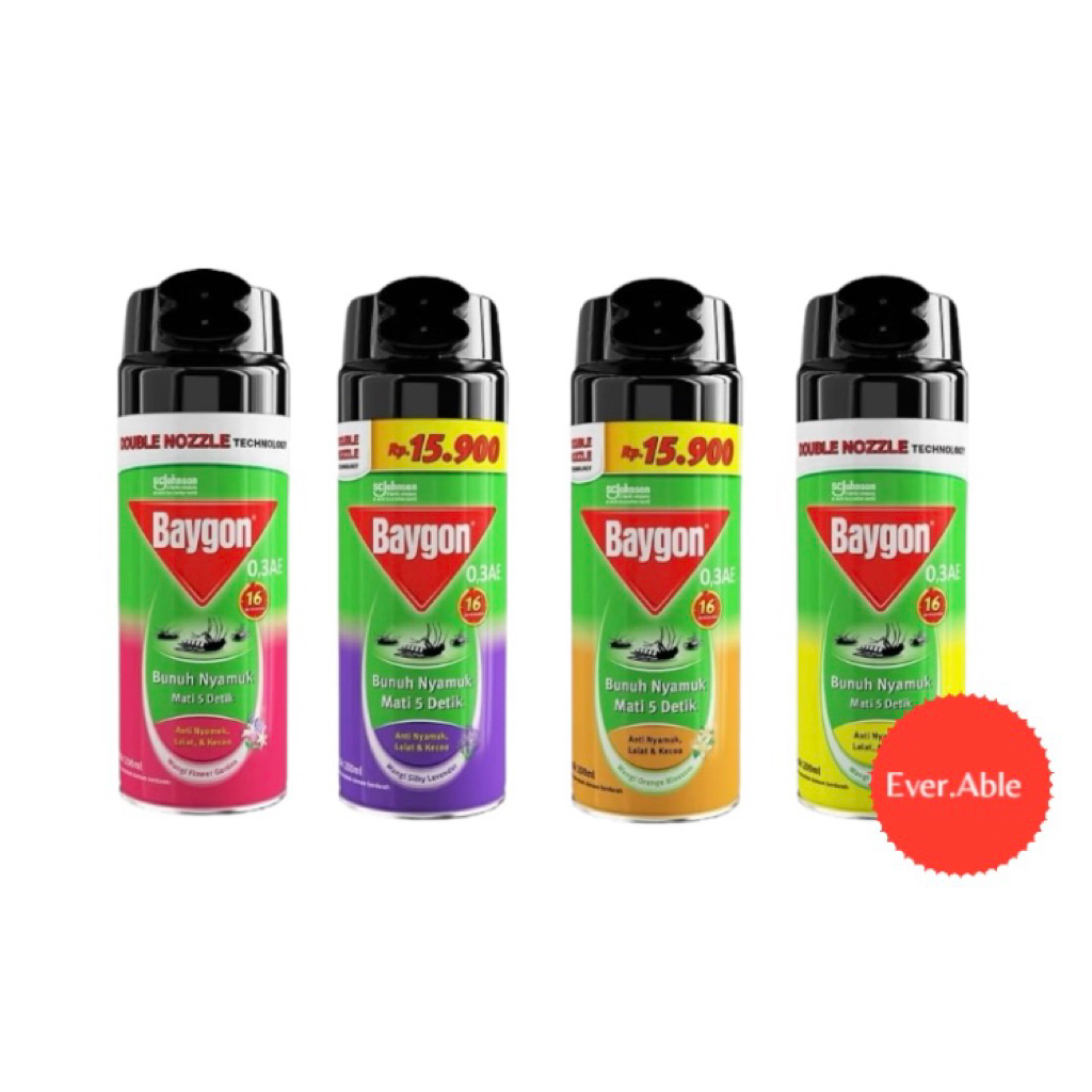 BAYGON ANTI NYAMUK, LALAT & KECOA 200 ML