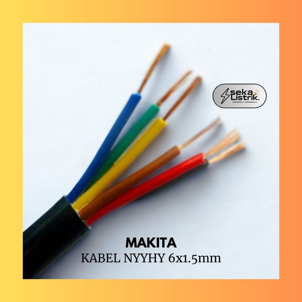 ECER - MAKITA Kabel Control Serabut NYYHY 6 x 1.5mm