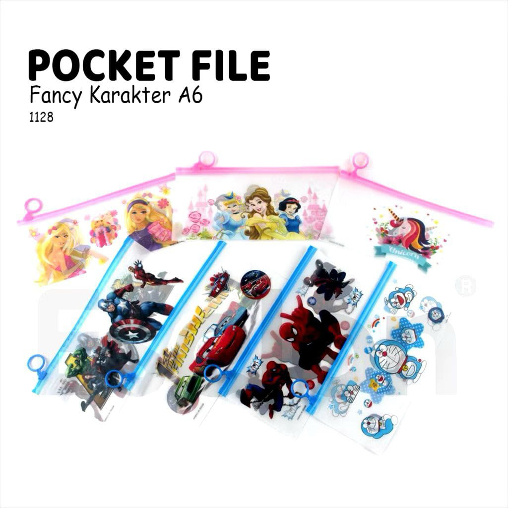 

Pouch Ziplock Transparan A6 / Pouch A6 Ziplock Multifungsi Karakter