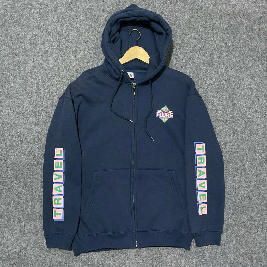 Hoodie Fluke travel spellout second