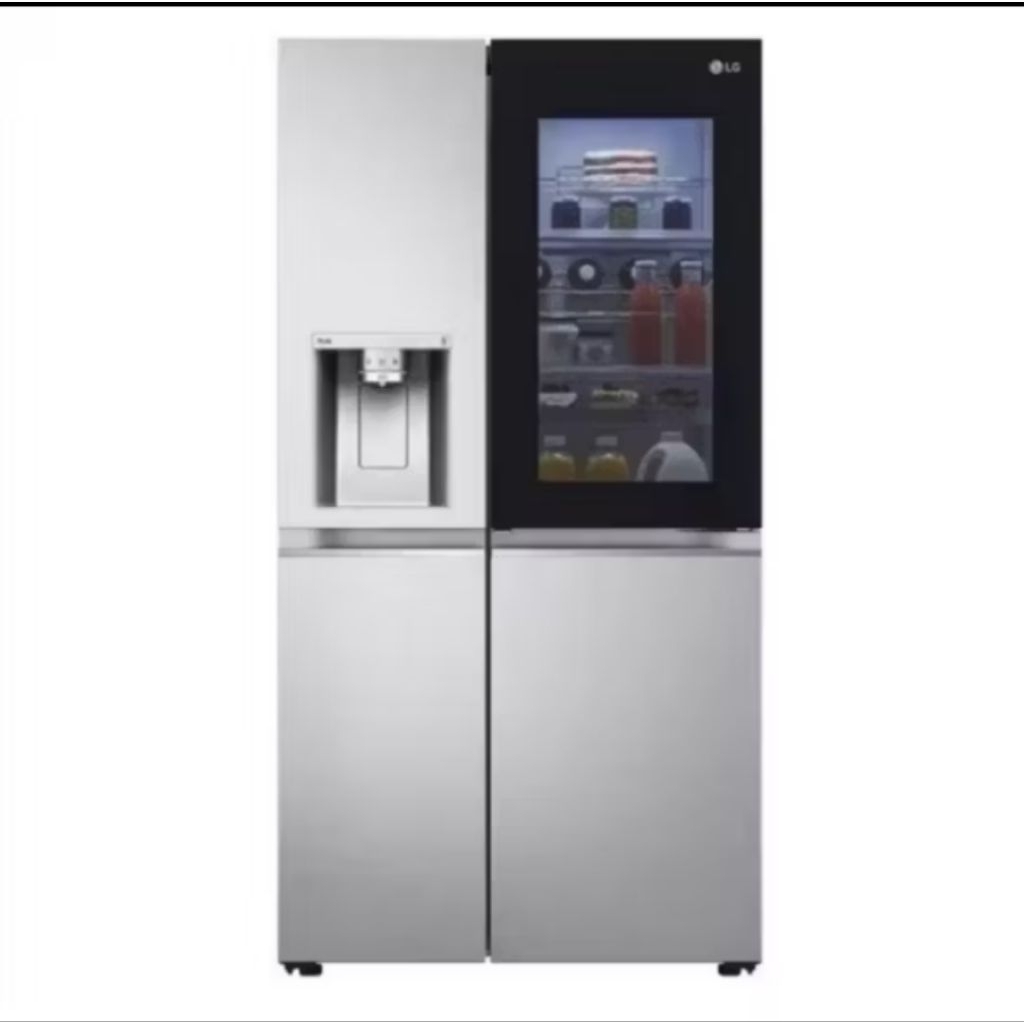 Kulkas LG Side By Side 4Pintu GC- X257CSEW with Dispenser Kulkas LG Knock Knock