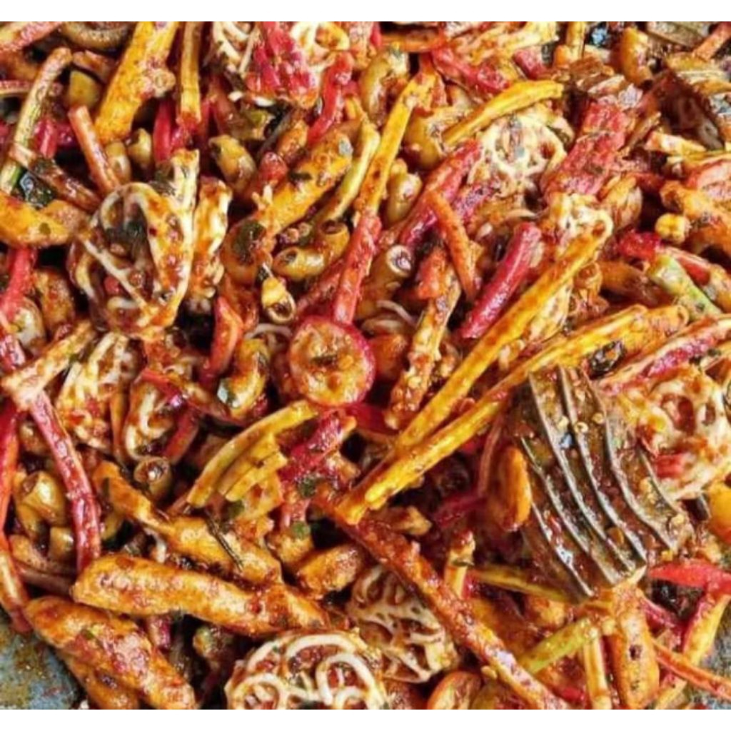 

kerupuk seblak kering campuran cemilan mix pedas extra daun jeruk 1kg