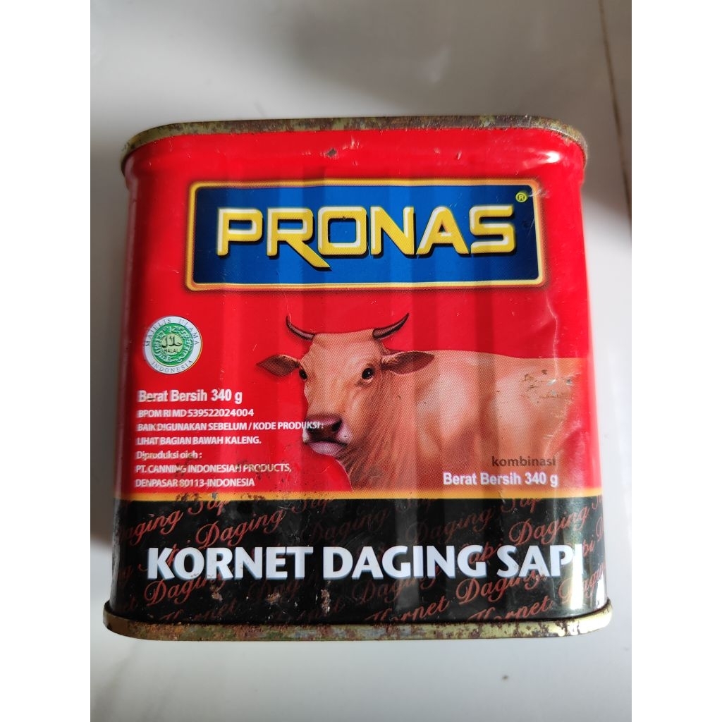 

Pronas daging sapi 340gr Rijek kemasan exp 08/06/26