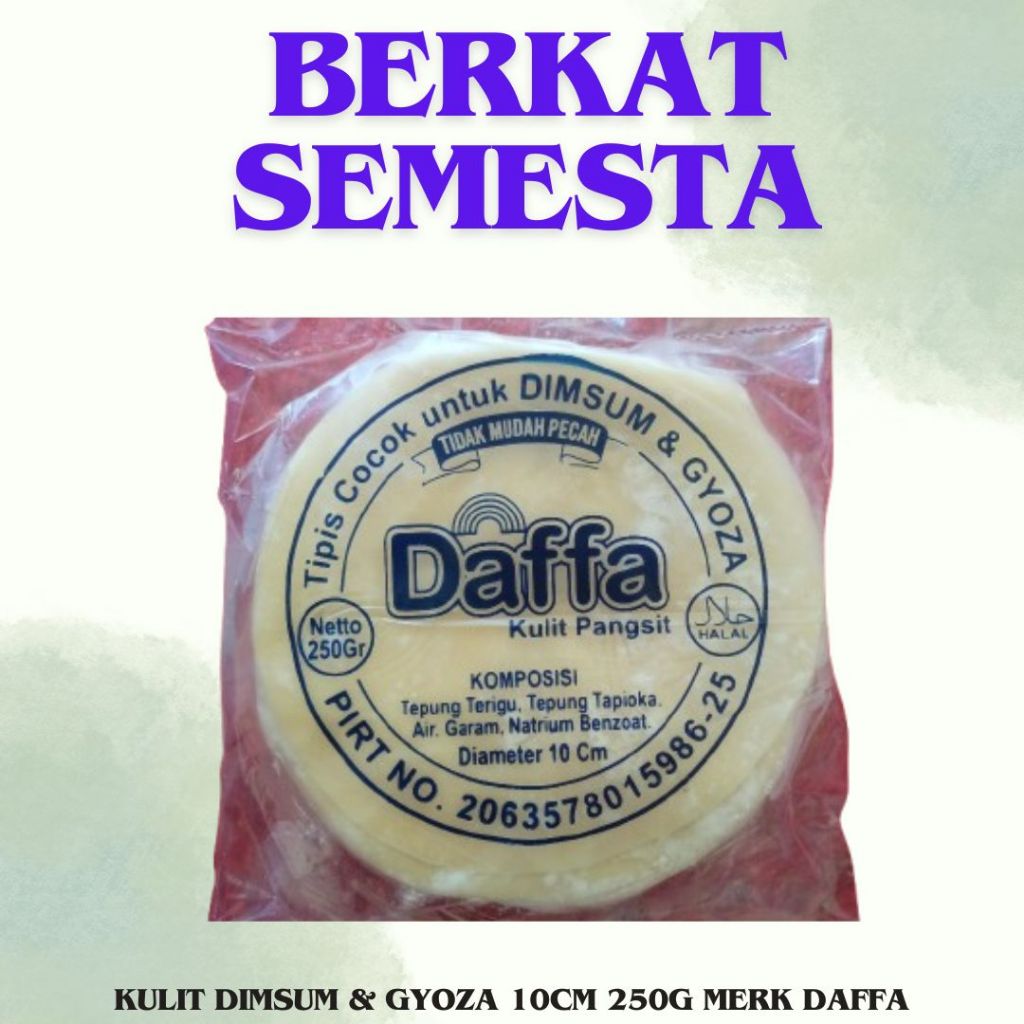 

KULIT DIMSUM & GYOZA 10CM 250GR MERK DAFFA
