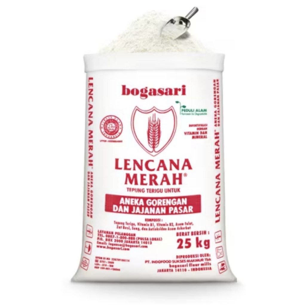 

tepung lencana merah 25kg