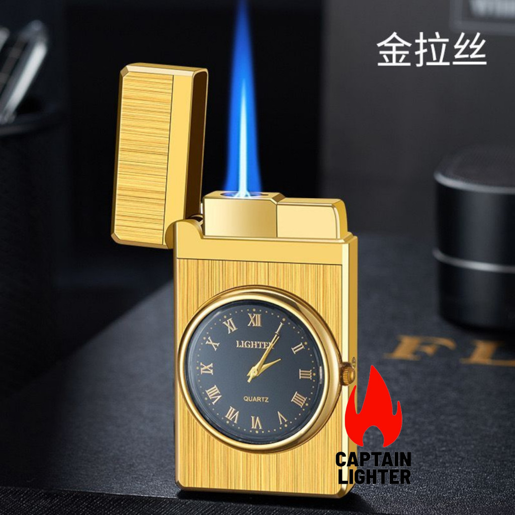 Korek Api Jam Api Bara Las Biru Tahan Angin Denting Nyaring Include Box