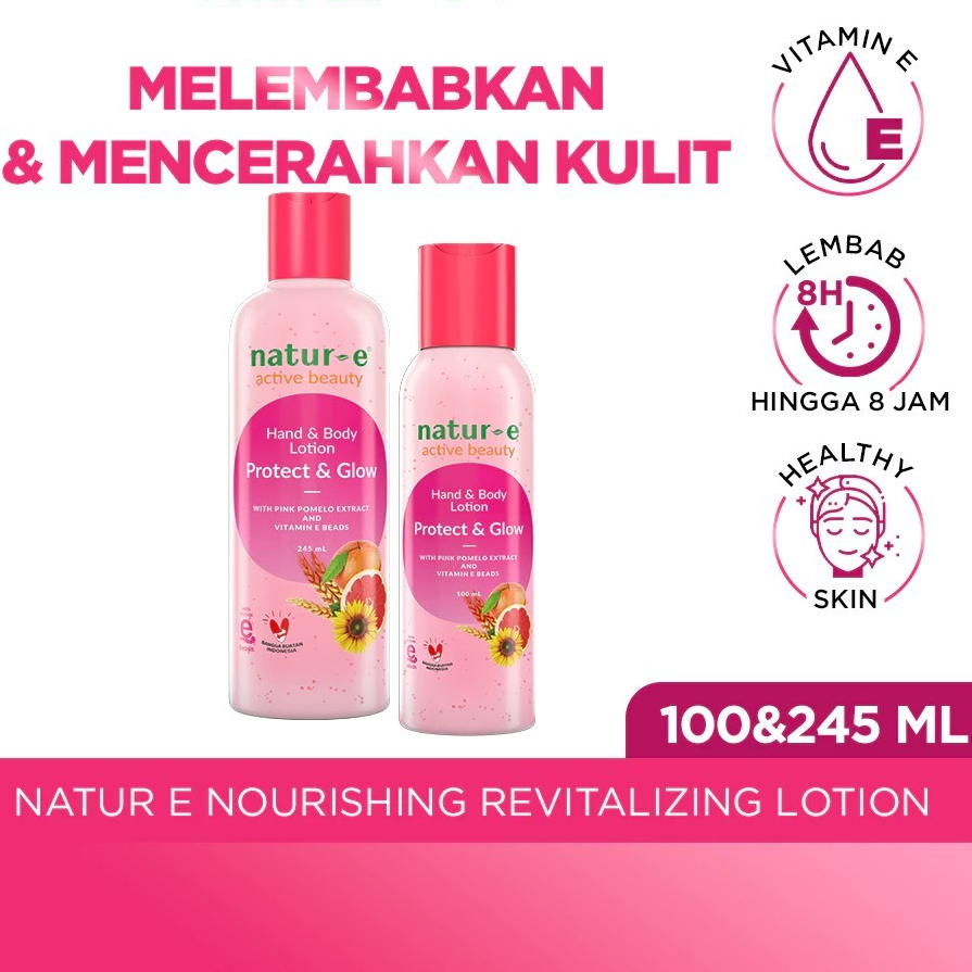 NATUR-E Nourishing Revitalizing Lotion 100ml & 245ml / Body Lotion - Natur-E Skin Start Hand & Body 