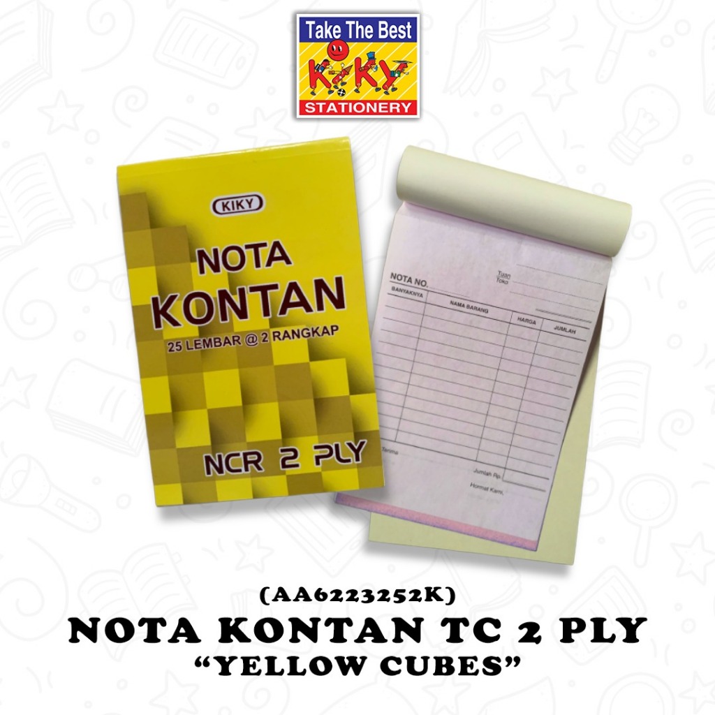 

KIKY Nota Kontan 2 Ply Kecil (10.5 x 15.5 cm) - 1 Buku