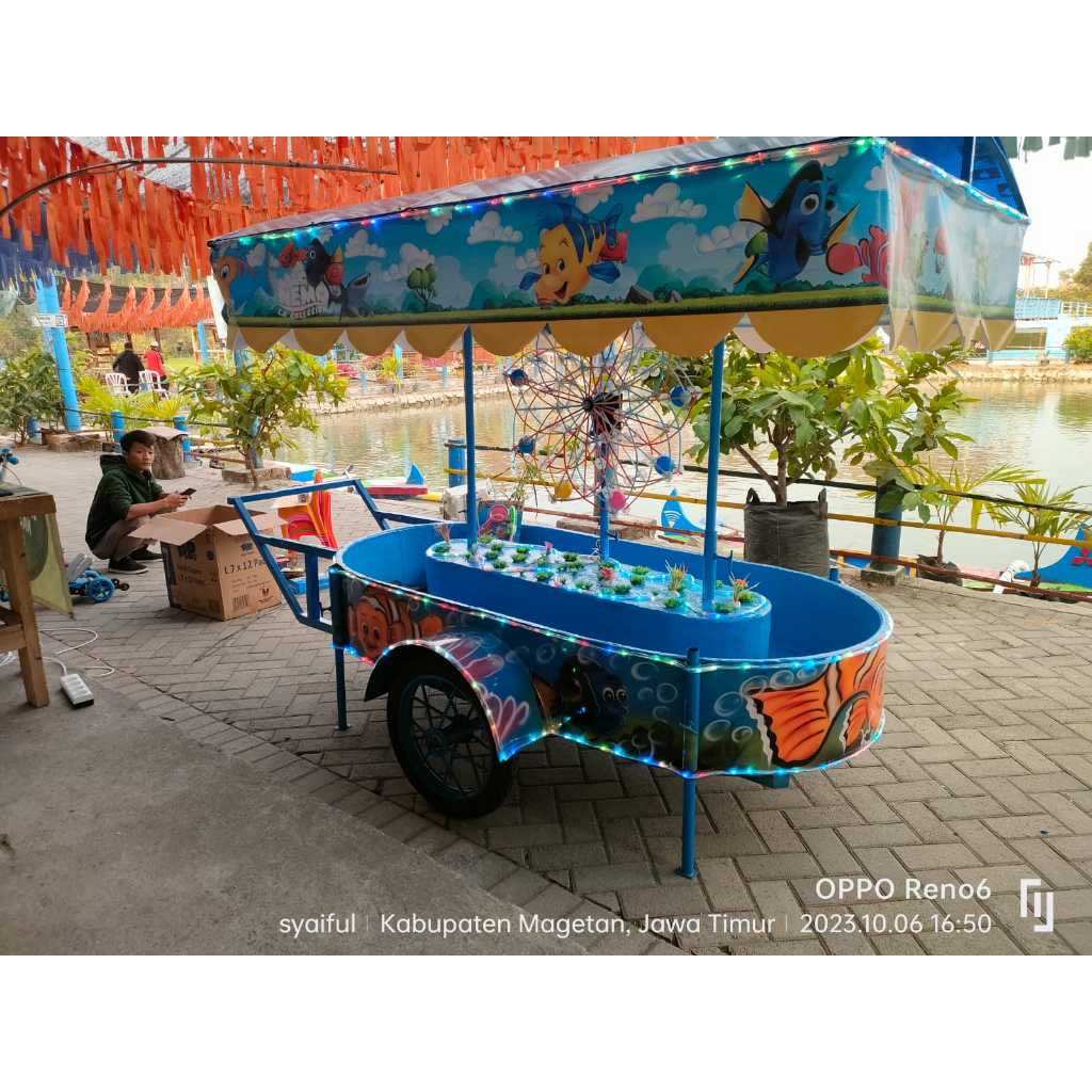 Odong odong Wahana Pancingan Air Fiber Ukuran Medium