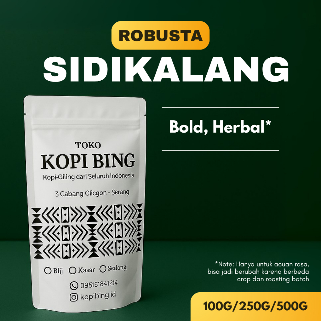 

Kopi Bing Kopi Robusta Sidikalang