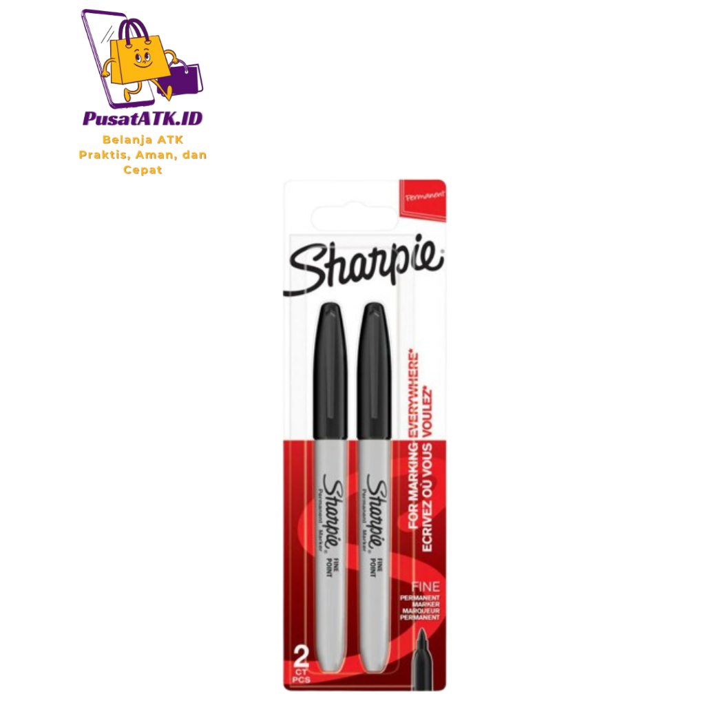 

SHARPIE FINE POINT PERMANENT MARKER/ SPIDOL PERMANEN HITAM 3001 1 PCS