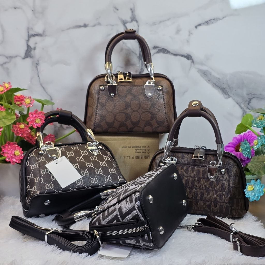 Tas Fashion Alma Mini 20cm 1resleting Import Tas Selempang Wanita Motif (B08)