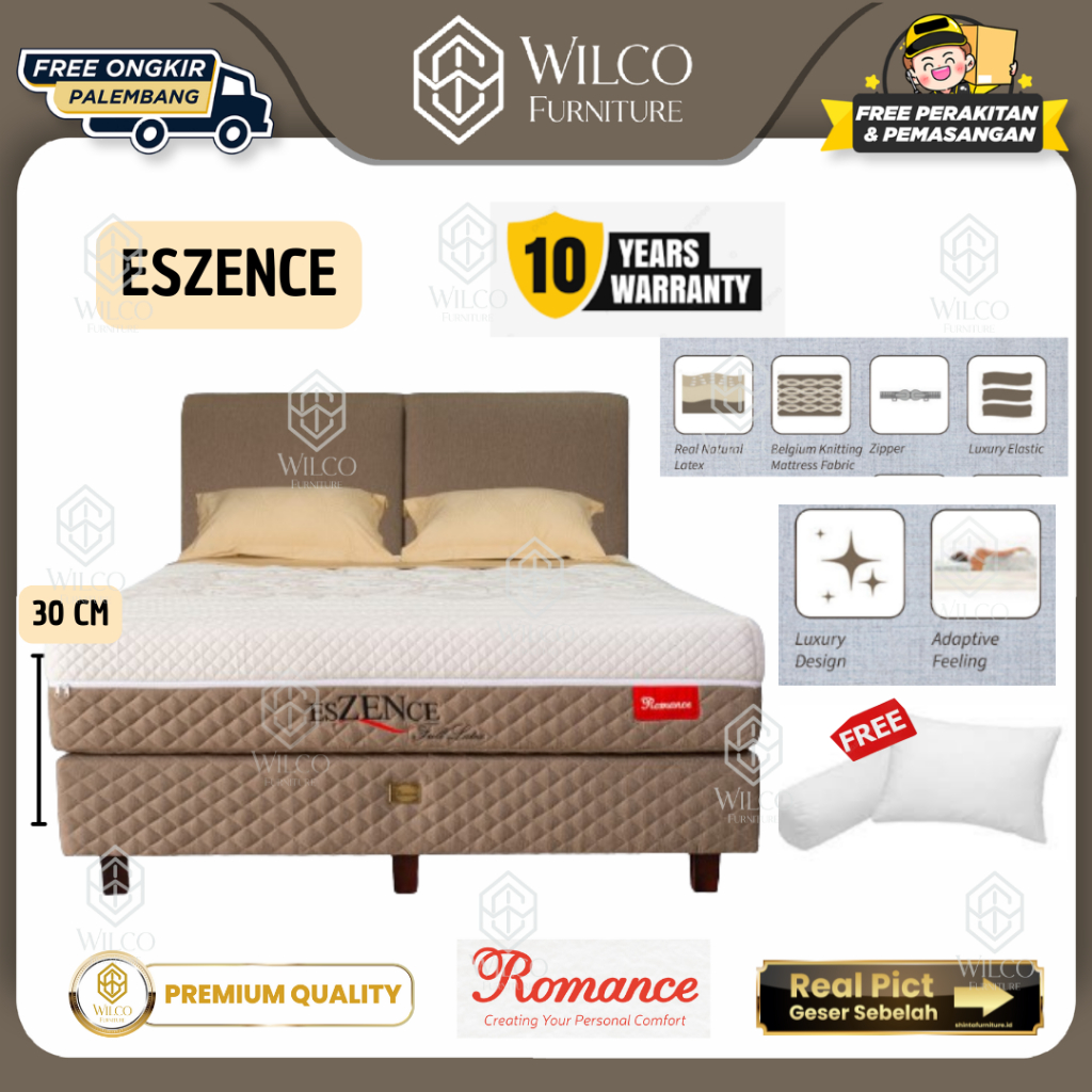 Kasur Matras Romance Eszence Full Latex | Springbed Romance Murah Palembang