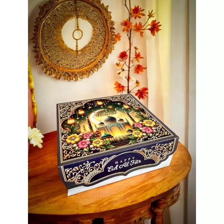 

Cake Box Idul Fitri Dus Kue Bolu Lapis Roti Legit Lebaran Ukuran 22x22x8 cm