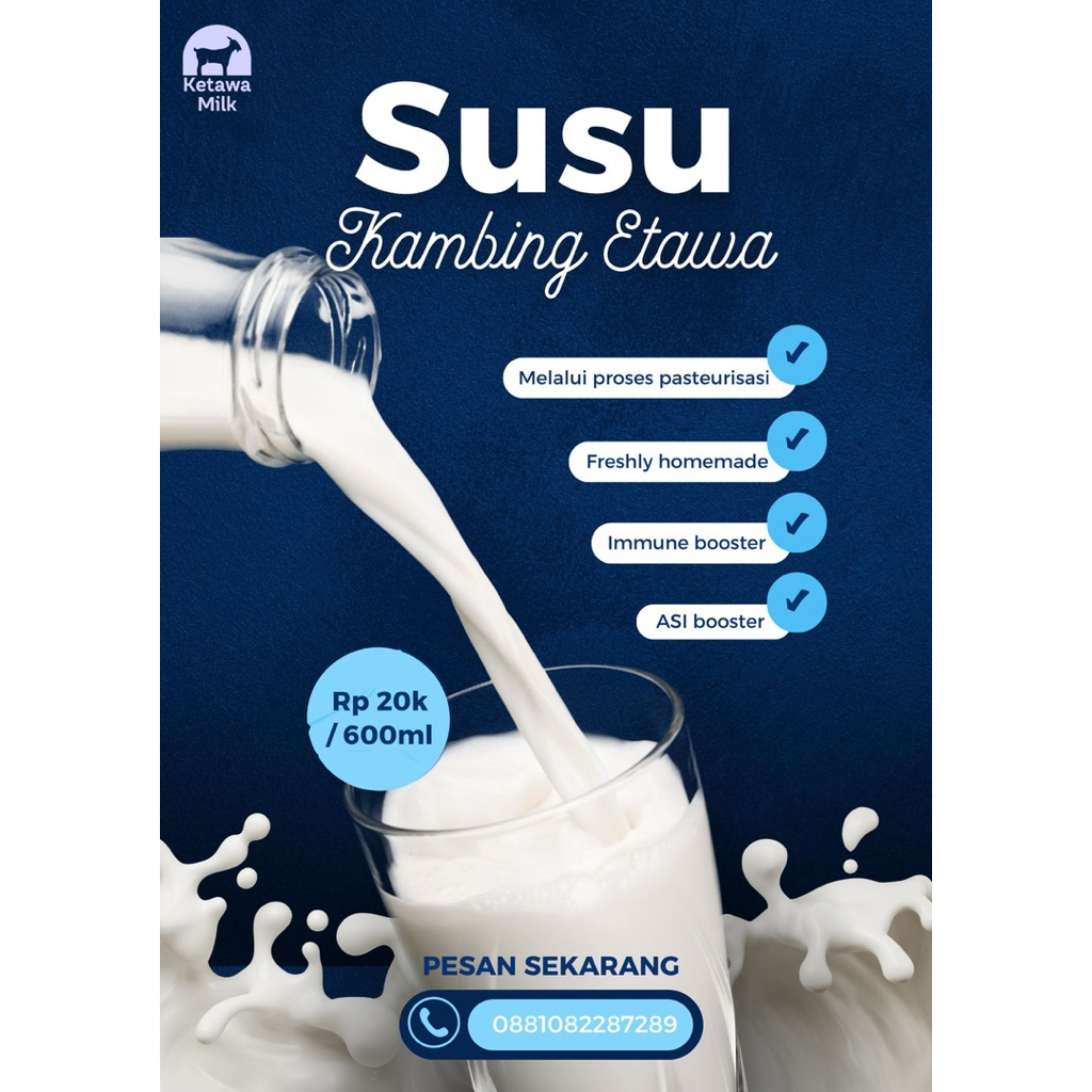 

KETAWA MILK / Susu Kambing Etawa / 600ml