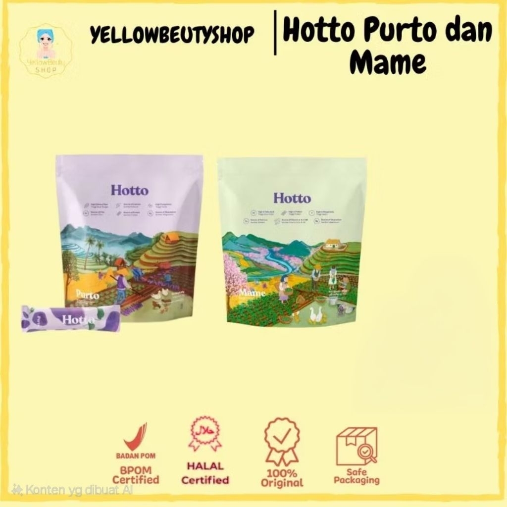 

HOTTO PORTO MULTIGRAIN WITH PURPLE POTATO 1Pouch-16 sachet