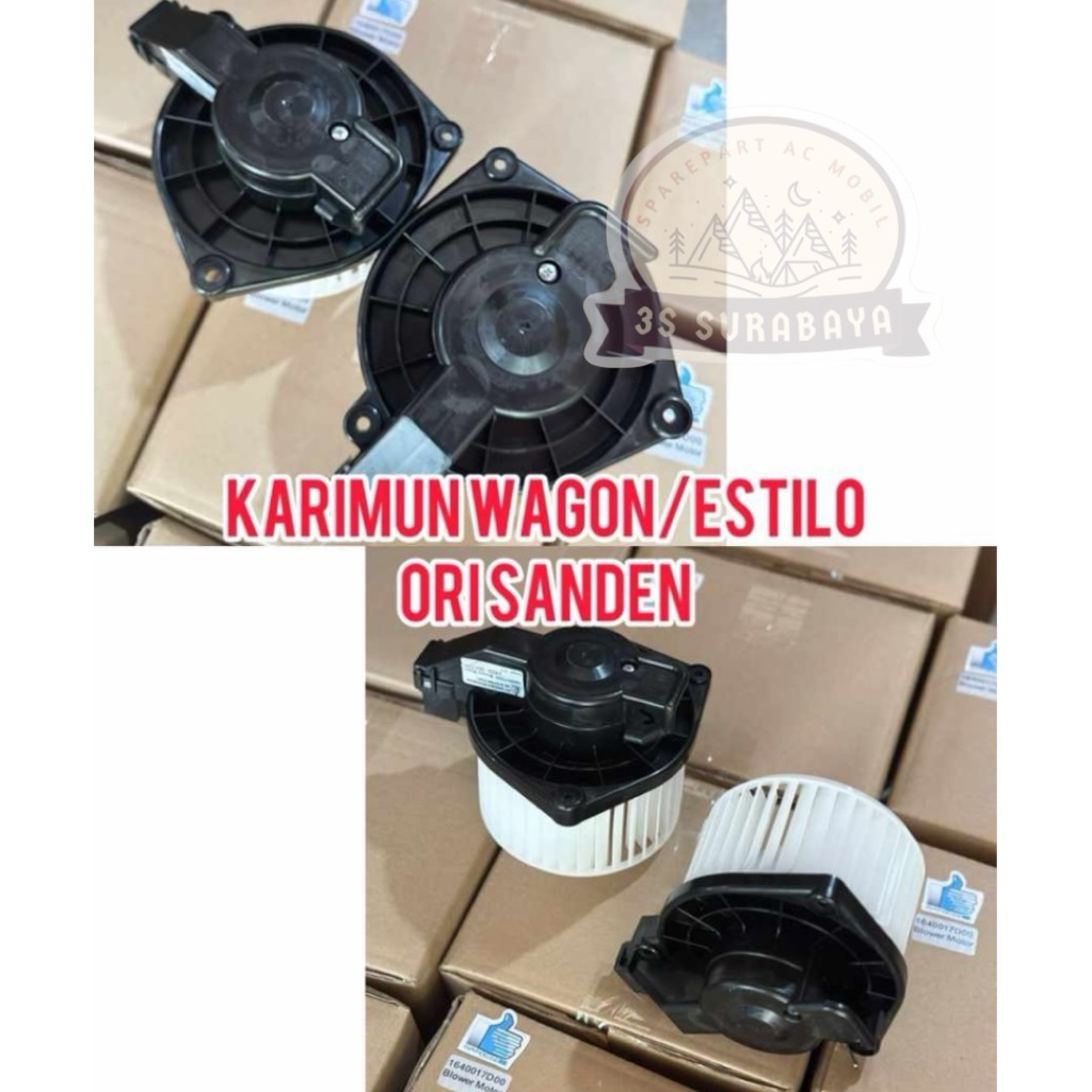 Motor Blower Estilo karimun Wagon R ASLI SANDEN Ac mobil Blower Angin (Baru/New)