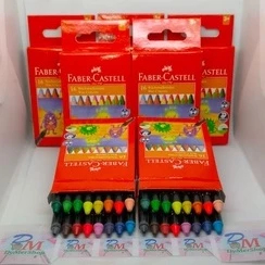 

Faber Castell Wax crayon 16 warna Kelir lilin Crayons Krayon Ori 100% Original Asli Authentic