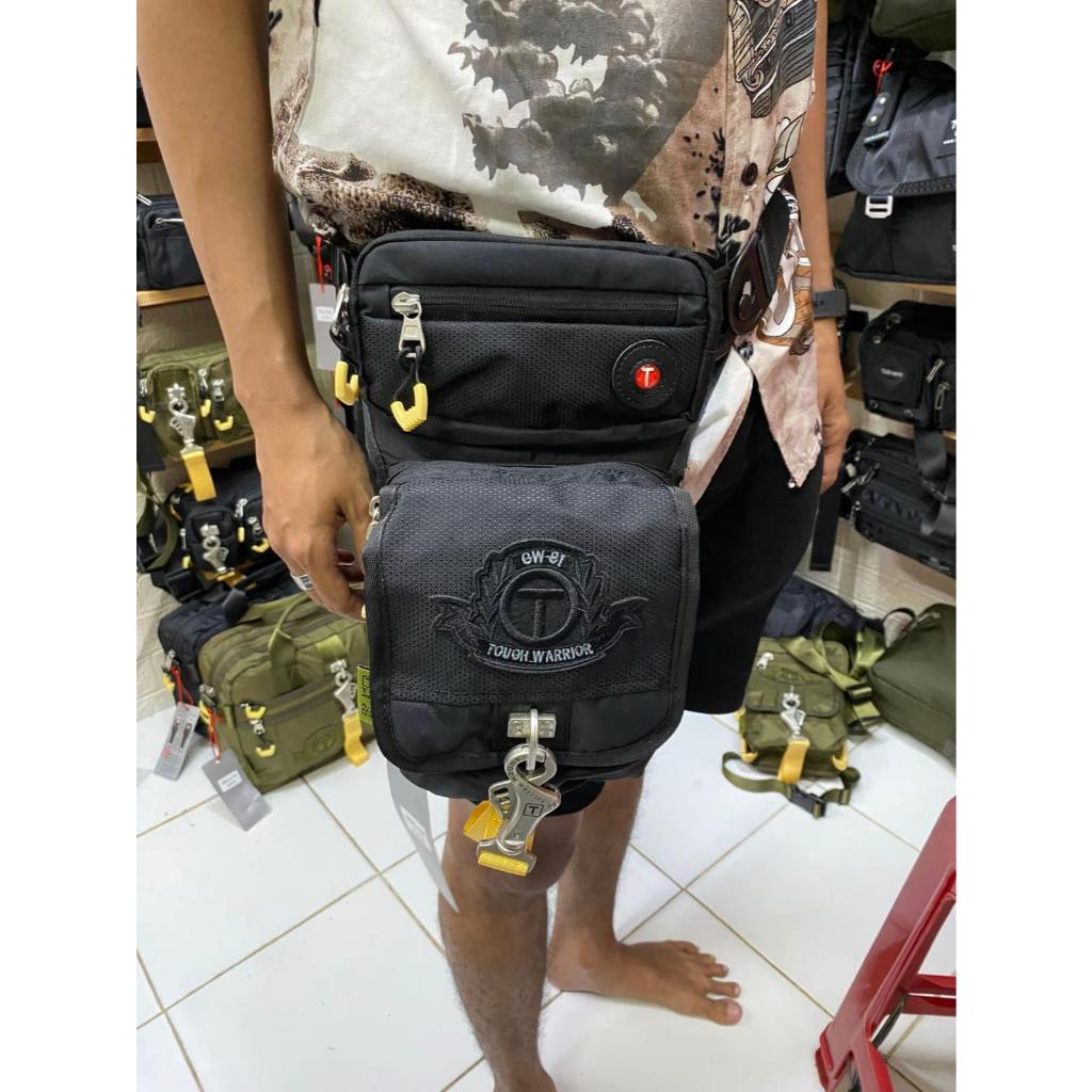 TAS PAHA / TOUGH Warrior Long Sling 5501 / Tas Pria Tas Kaki Cross Bag 2in1 Tas Selempang Beg pingga