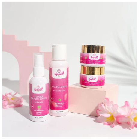PAKET WHITENING SKINCARE NR GLOW RJNSKIN PUTIH GLOWING BPOM