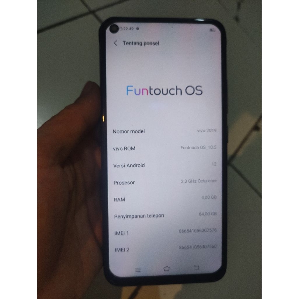 Vivo y30i nominus ram 4/64 batre awet game lancar kamera bening kelengkapan hp cassan rp 850 nego