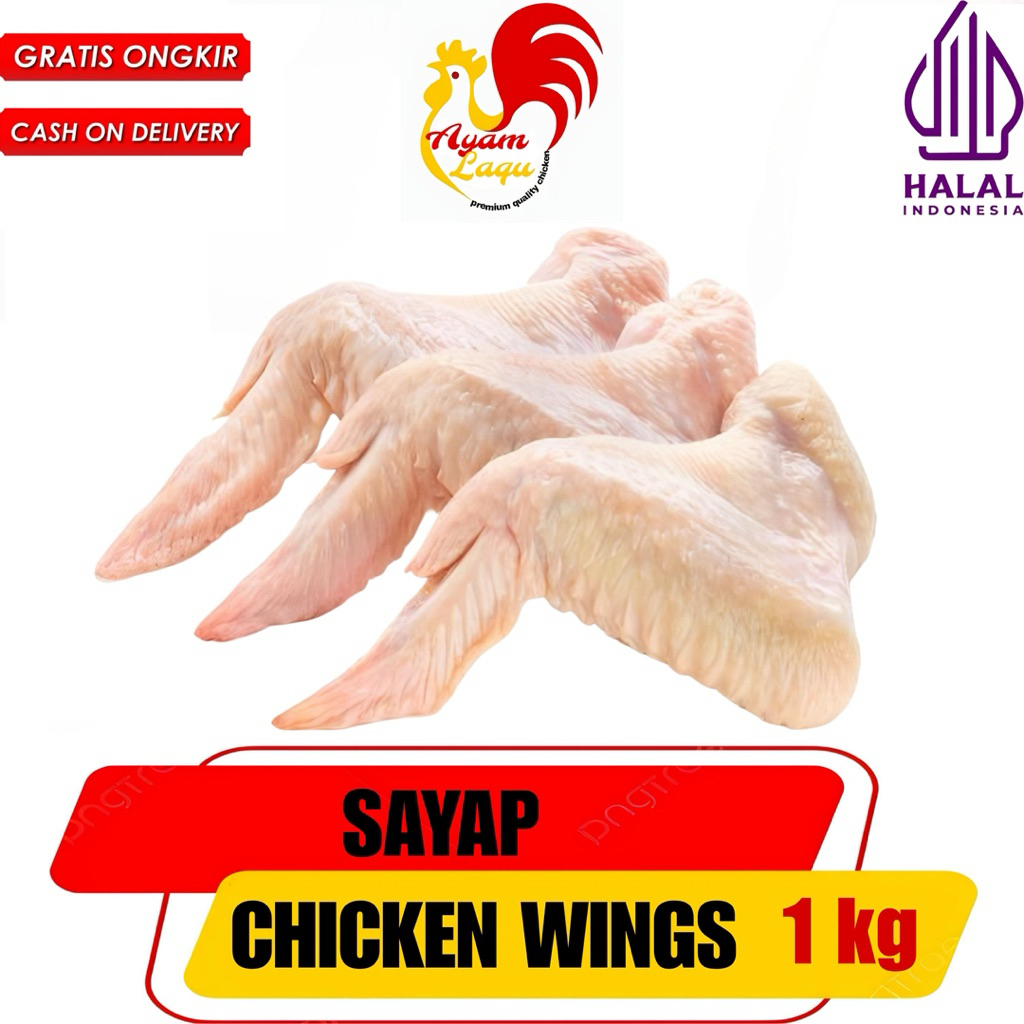 

SAYAP AYAM CHICKEN WINGS MENTAH FRESH SEGAR TERMURAH 1kg