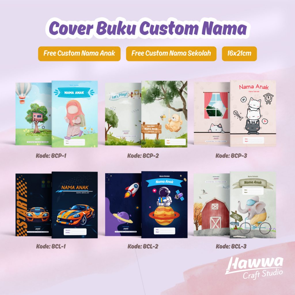 

COVER BUKU CUSTOM NAMA UKURAN A5