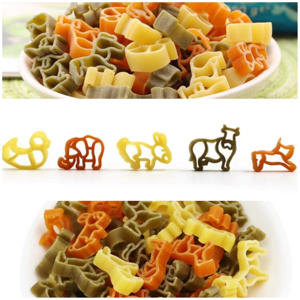 

Pasta Animal Vegetables Sayuran Bergizi Bentuk Hewan Lima Warna