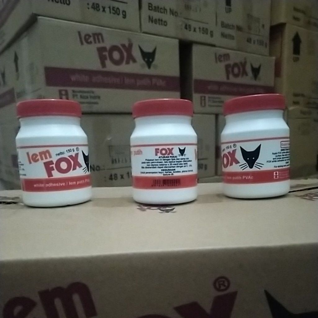 

lem fox putih 150 g / fox botol 150 gram / lem kayu fox / pvac 150 g glue