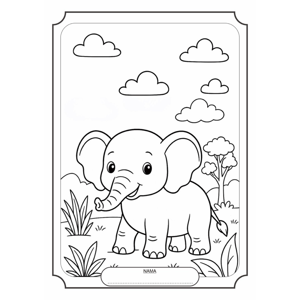 

kertas mewarnai kertas gambar banyak pilihan gambar 50 lembar ukuran A6/A5