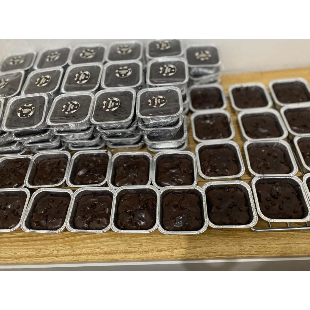 Fudgy brownies cup